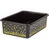 Black Confetti Large Plastic Storage Bin, Pack of 3