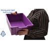 Deep F2 Tray, Plum Purple, 12.3" x 16.8" x 5.9", Heavy Duty School, Industrial & Utility Bins, Pack of 6