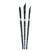 Black Velvet Dagger/Oval Brushes, Set of 3