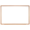 Non-Magnetic Whiteboard with Wood Frame, 18"H x 24"W
