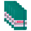 Sketchbook, 80 Sheets, 90lbs, Forest Green Cover, 3.5" x 5.5", Pack of 5
