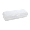 LUCENT Pencil Case Organizer Box, 8", Clear, Pack of 12