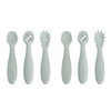 Silicone Scoop, Mash & Twist 3-Piece Cutlery Set, Seafoam, 2 Sets