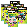 Neon Crayons, 24 Per Pack, 6 Packs