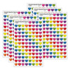 Colorful Hearts Sparkle Stickers®, 400 Per Pack, 6 Packs