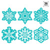 Snowflakes 6" Designer Cut-Outs, 36 Per Pack, 3 Packs