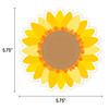 Sunflower 6" Designer Cut-Outs, 36 Per Pack, 3 Packs
