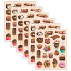 Chocolate Smelly Stickers, 120 Per Pack, 6 Packs