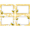 Buzzing Bees Name Tags/Labels, Multi-Pack, 3-1/2" x 2-1/2", 36 Per Pack, 6 Packs