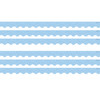 Composition Blue Scalloped Border Trim, 35 Feet Per Pack, 6 Packs
