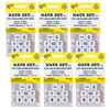 Whole Number Dice Set, 8 Per Pack, 6 Packs