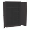 Jumbo Combination Steel Storage Cabinet, 48w x 24d x 78h, Black