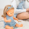 Anatomically Correct 15" Baby Doll, Caucasian Blonde Girl with Vitiligo