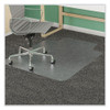 SuperMat Frequent Use Chair Mat for Medium Pile Carpet, 46 x 60, Wide Lipped, Clear