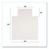 OceanMat Hard Floor Chair Mat, Lipped, 45 x 53, Clear