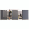 Workstation Privacy Screen, 36w x 48d, Translucent Clear/Silver