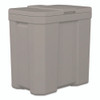Salt Box, 28 gal, 23.75 x 15.75 x 23.75. Dove Gray