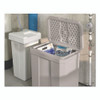 Salt Box, 28 gal, 23.75 x 15.75 x 23.75. Dove Gray