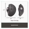 MX Ergo Plus Advanced Wireless Trackball Mouse, 2.4 GHz Frequency/33 ft Wireless Range, Right Hand Use, Black