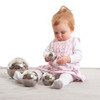 Sensory Reflective Balls - Silver - Set of 4 Sensory Reflective Balls - Silver - Set of 4