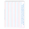 Handwriting Whiteboard, 2-Sided, Ruled/Plain, 1" x 1/2" x 1/2" Ruled, 9" x 12", 10 Boards