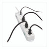 Safe-IT Medical-Grade Power Strip with Antimicrobial Protection, 6 Hospital-Grade Outlets, USB Charging, 2 ft Cord, White