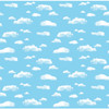 Bulletin Board Art Paper, Clouds, 48" x 12', 4 Rolls