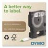 D1 Standard Labels, 0.5" x 23 ft, Black Print on White Tape, 2/Pack