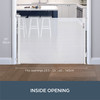 Glide 'N Hide Extra Tall Retractable Baby Gate, White