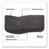 Wireless Ergonomic Keyboard, Black