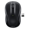 M325S Wireless Mouse, 2.4 GHz Frequency, 32.8 ft Wireless Range, Left/Right Hand Use, Black