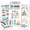 Boho Reading Posters For Classroom Library Decor, Set of 6