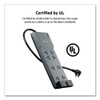 Home/Office Surge Protector, 8 AC Outlets, 6 ft Cord, 3,390 J, White
