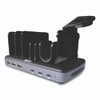 120W Multi-Device Charging Station with Storage, 6 Devices, 7.3 x 4.45 x 1.33