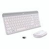 MK470 Slim Wireless Keyboard and Mouse Combo, 2.4 GHz/33 ft Wireless Range, Off-White