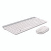 MK470 Slim Wireless Keyboard and Mouse Combo, 2.4 GHz/33 ft Wireless Range, Off-White