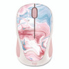 Design Collection Limited Edition Wireless Mouse, 2.4 GHz, 33 ft, Left/Right Hand Use, Cotton Candy