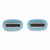 USB-C Antibacterial Cable, USB 2.0, USB Type-C (USB-C) to USB Type-C (M/M), 6 ft, Light Blue