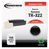 Remanufactured Black Toner, Replacement for TK-322, 15,000 Page-Yield