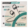 Race Series Wireless Bluetooth 4.2 Stereo Earphones with Built-In Mic, Black