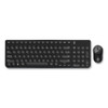 Pro Wireless Keyboard and Optical Mouse Combo, 2.4 GHz Frequency, Black
