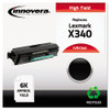 Remanufactured Black High-Yield Toner, Replacement for X340, 6,000 Page-Yield