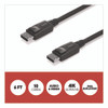 4K DisplayPort to DisplayPort Audio/Video Cable, 6 ft, Black, 10/Pack
