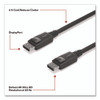 4K DisplayPort to DisplayPort Audio/Video Cable, 6 ft, Black, 10/Pack