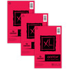 XL Series Sketch Pad, Foldover Binding, 100 Sheet, 5.5x8.5 inch, Pack of 3