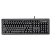 Keyboard for Life Slim Spill-Safe Keyboard, 104 Keys, Black