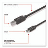 USB-C to USB-B 2.0 Cable, 6 ft, Black