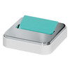 Note Dispenser for 3 in x 3 in Notes, White Base with Steel Top Note Dispenser for 3 in x 3 in Notes, White Base with Steel Top