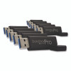 DataStick Pro USB 3.2 Type A Flash Drive, 128 GB, Black, 10/Pack