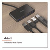 USB 2.0 Hubs, 4-Port, Black